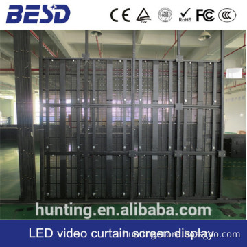 P10 RGB indoor led curtain/ led mess display for stage backbround